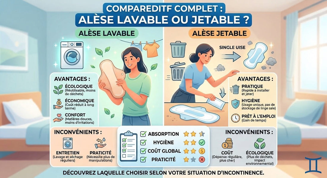 Alèse Lavable vs Jetable : Comparatif