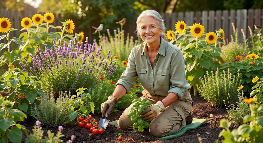 Femme senior souriante et active illustrant le bien-être malgré la vessie hyperactive