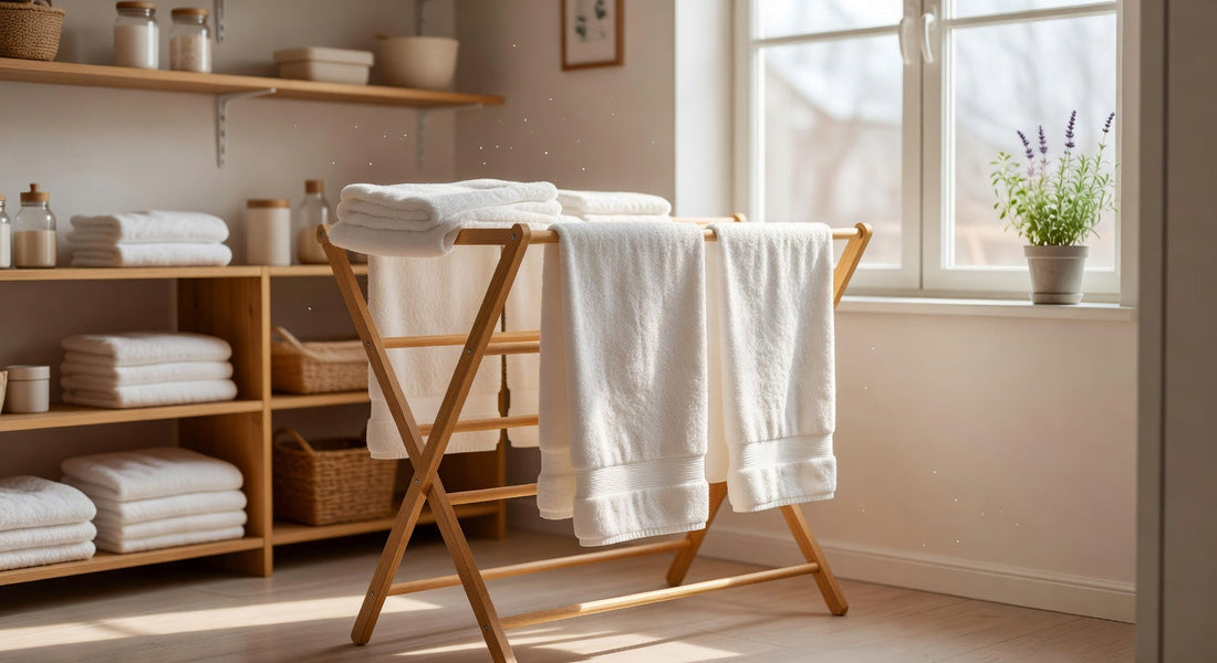 Espace buanderie lumineux et organisé pour l'entretien des couches adultes lavables